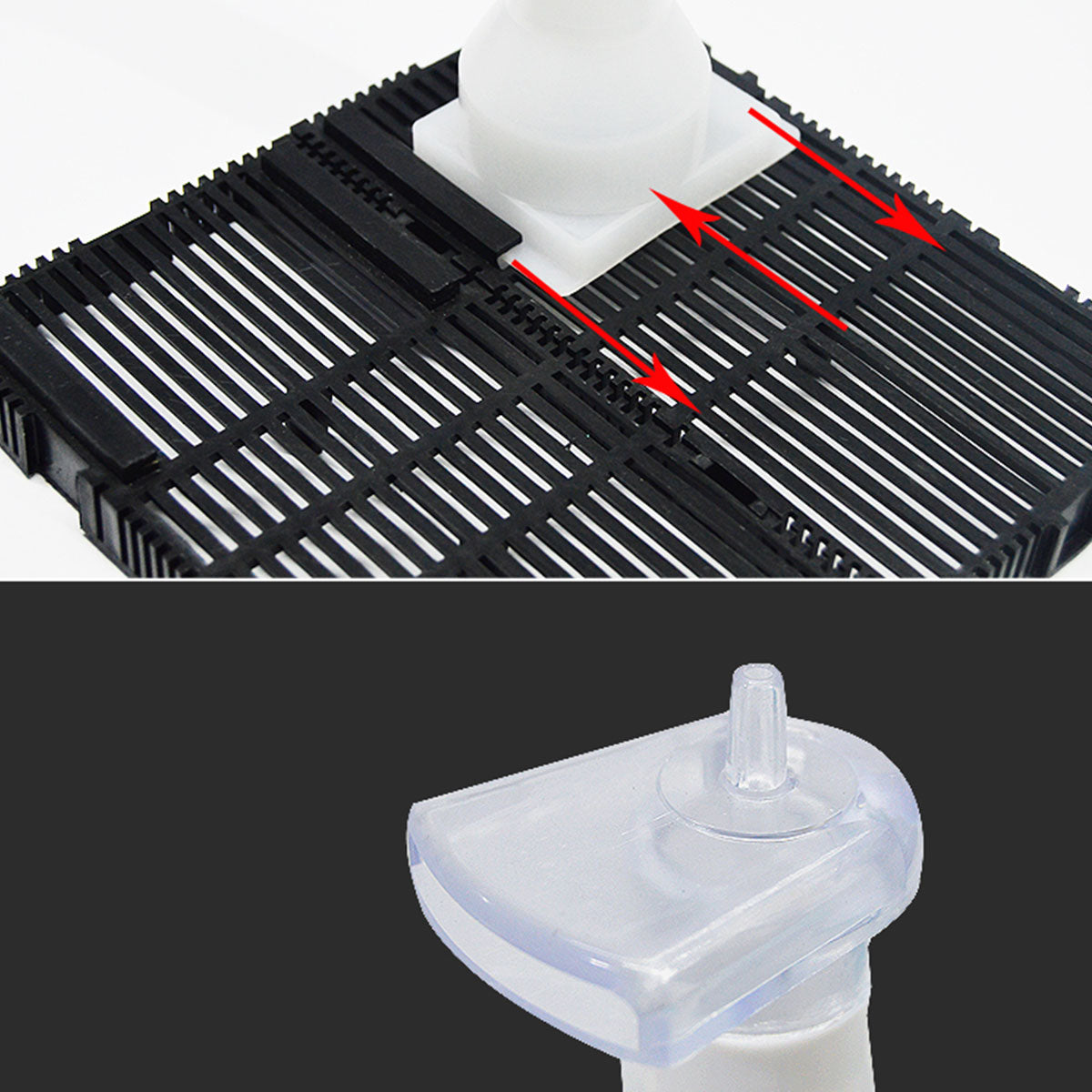 Aquarium Bottom Grid with Oxygen Filtration System, PVC Sand Gravel Filter Board