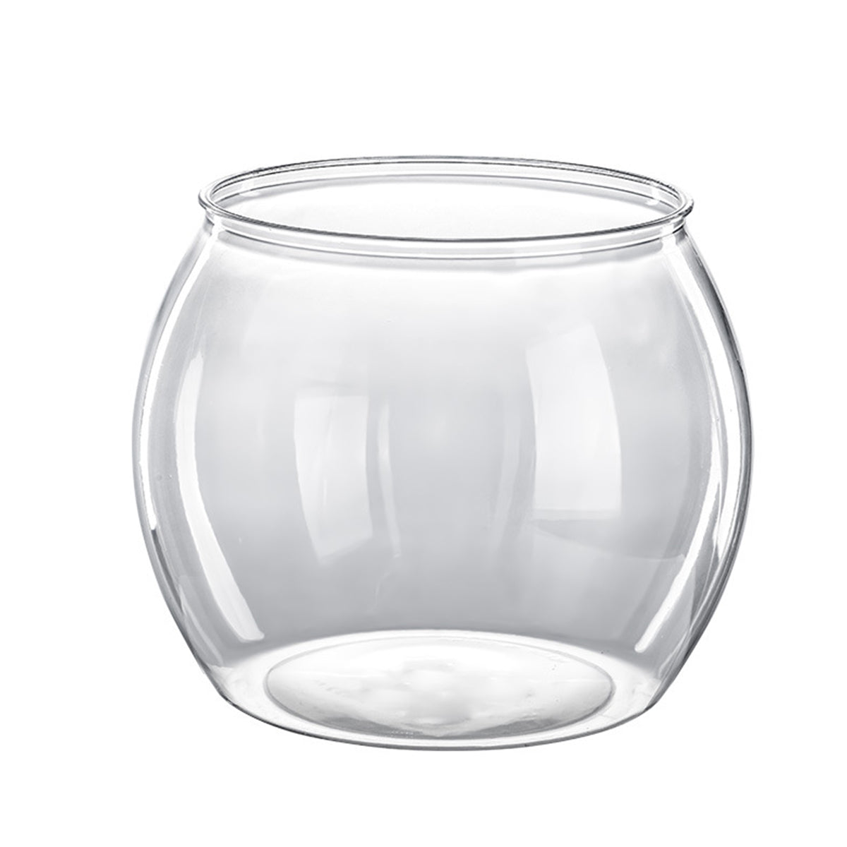 Plastic Acrylic Round Transparent for Fish Tank, Not Easy to Broke, Living Room Desktop Office Aquarium Tank, Fish Turtle Ornamental Tank, 1-4Gallons