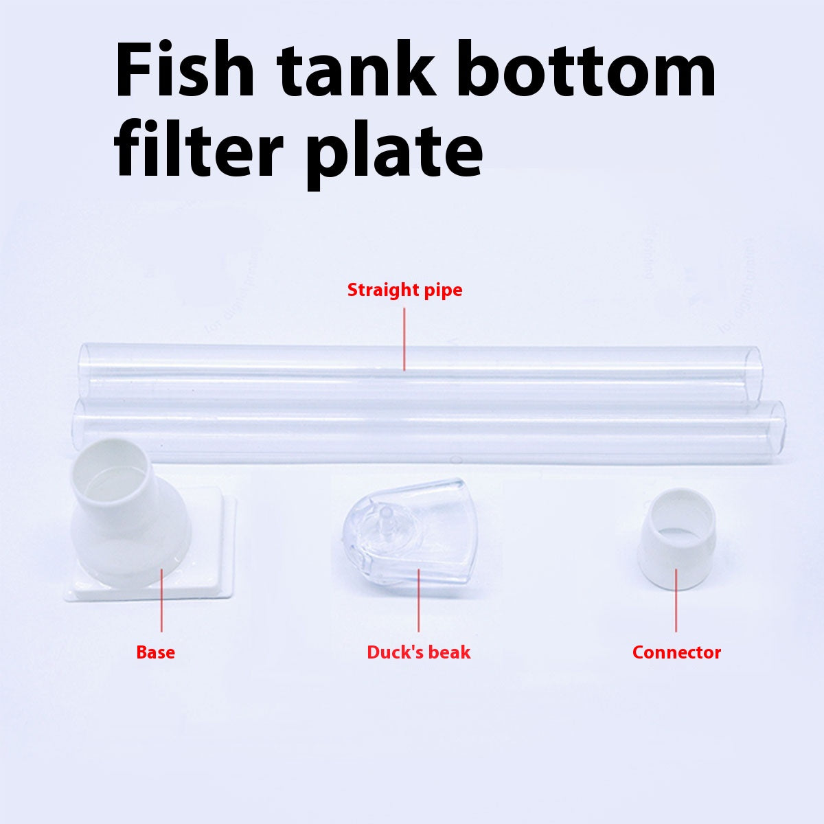 Aquarium Bottom Grid with Oxygen Filtration System, PVC Sand Gravel Filter Board