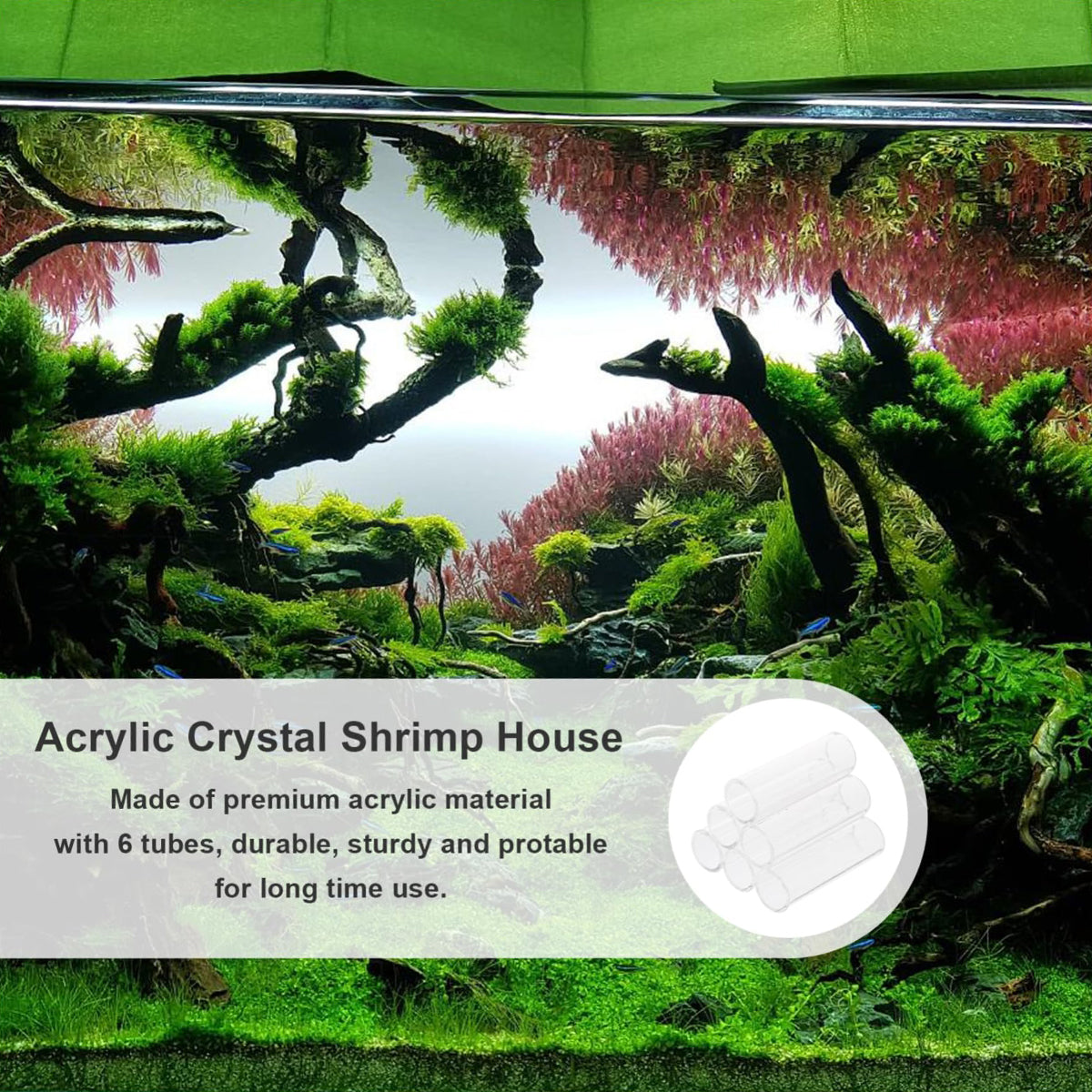 Aquatic Crystal Shrimp Hideaway - Acrylic Breeding Nest for Fish & Shrimp