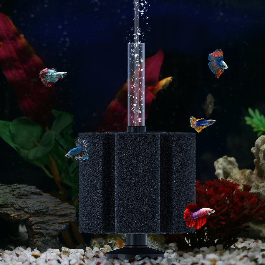 Aquarium Large Bio Sponge Filter Quiet Betta Fry Shrimp and Small Fish Foam Filter for Fish Tank up to 60 Gallon