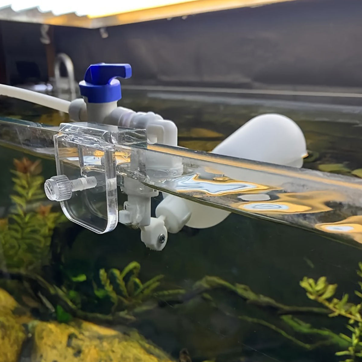 Auto Water Filler, Plastic Nonelectric Water Level Controller Auto Top Off System Adjustable Valve Mounting for Aquarium Fish, Adjustable Tube Float Valve Kit for Aquarium Water Purifiers (1 Float + 3Connect)