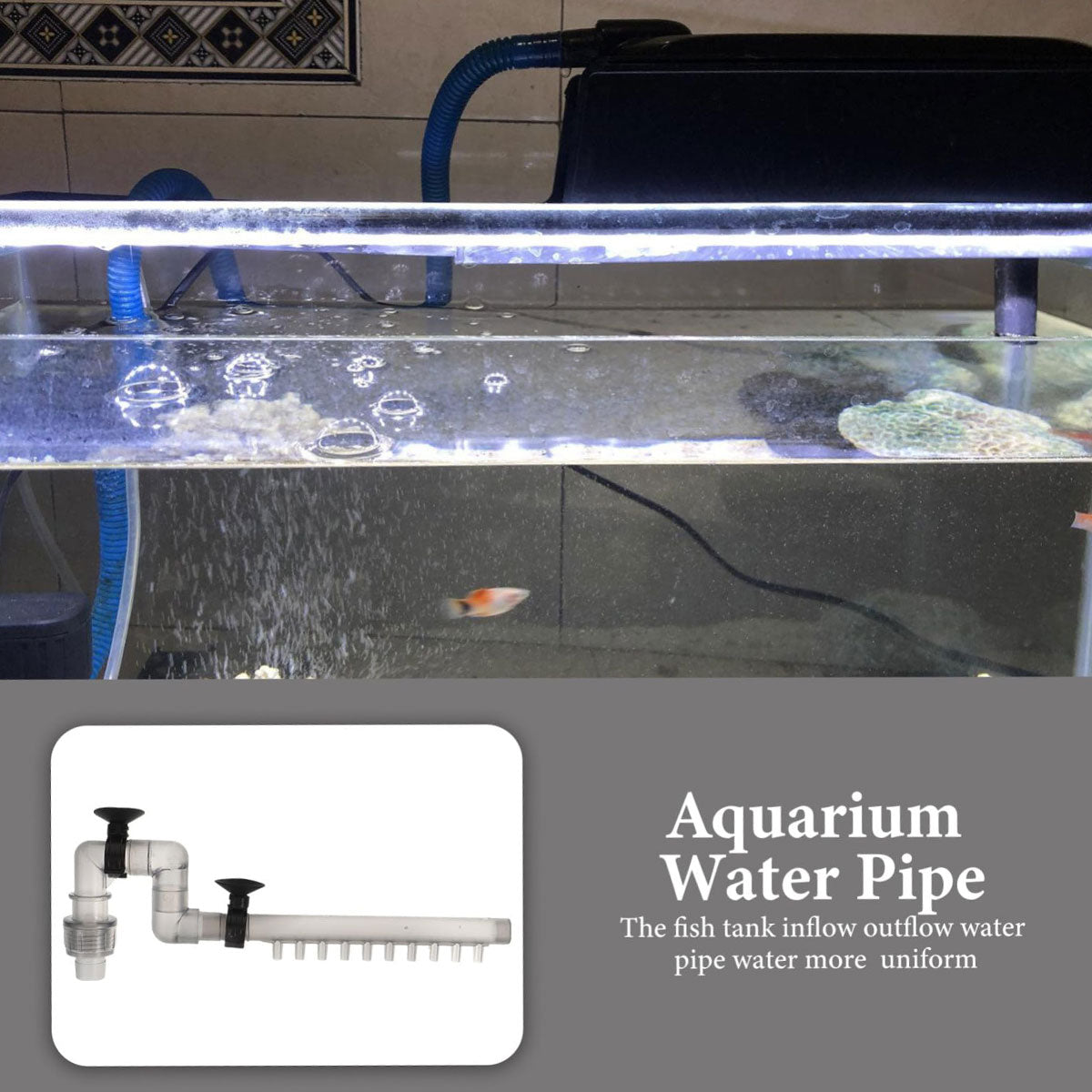Fish Tank Filter Tube Aquarium External Canister Filter Water Inflow Outflow Tube