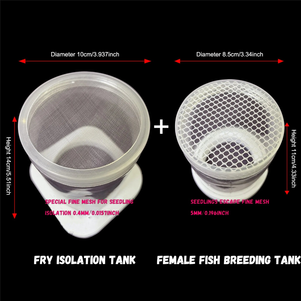 Fish Breeding Box for Aquarium,Hatchery Box for Fish Tank & Aquarium Accessories,Plastic Isolation Box for Guppy Betta Baby Fish