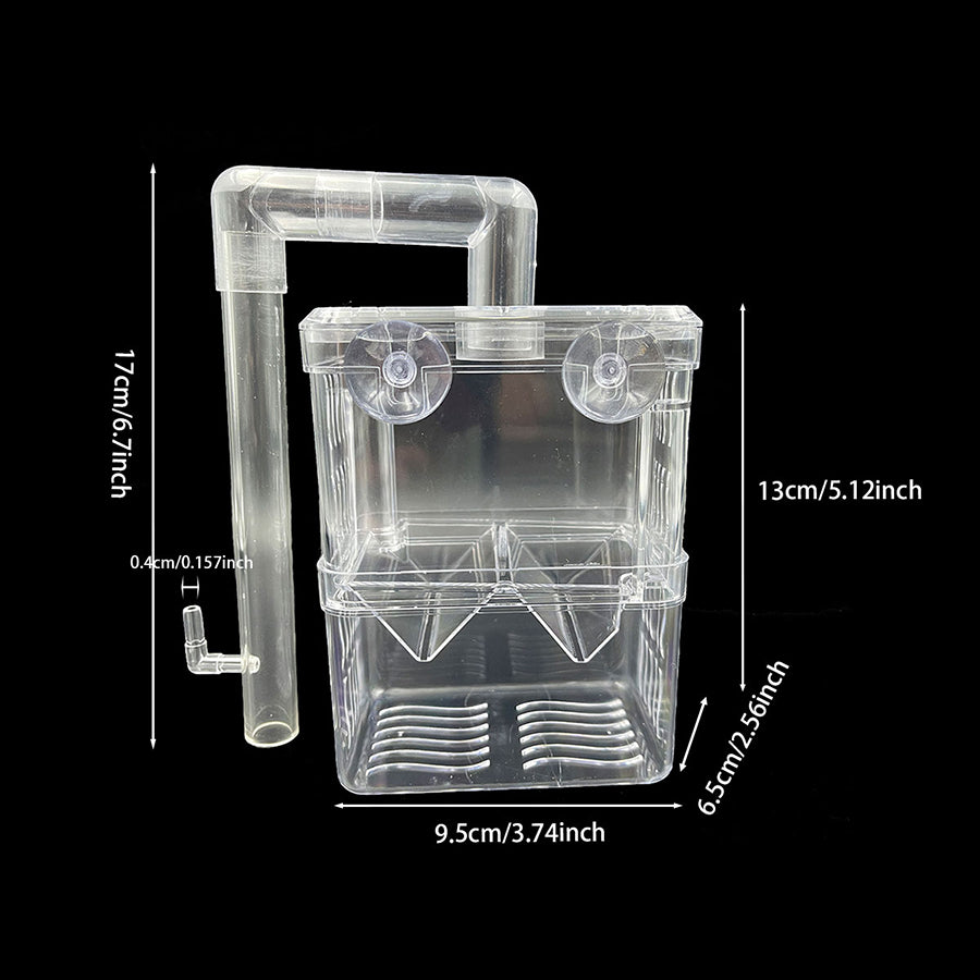 Fish Breeding Box,Fish Hatch Box for Use in Fish Tanks,Acrylic Fish Isolation Box for Baby Fishes Shrimp Guppy and Clownfish