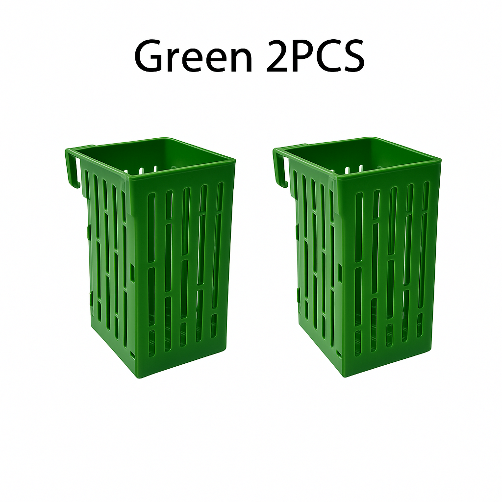 Fish Tank Plant Plastic Hydroponic Basket, Aquarium Plant Stand, Hanging Aquatic Plant Holder Pot, Aquarium Aquascape Decorations for Aquarium or Fish Tank Aquaponics and Hydroponic Plants, with Hooks Can Be Hung on the Edge of the Tank