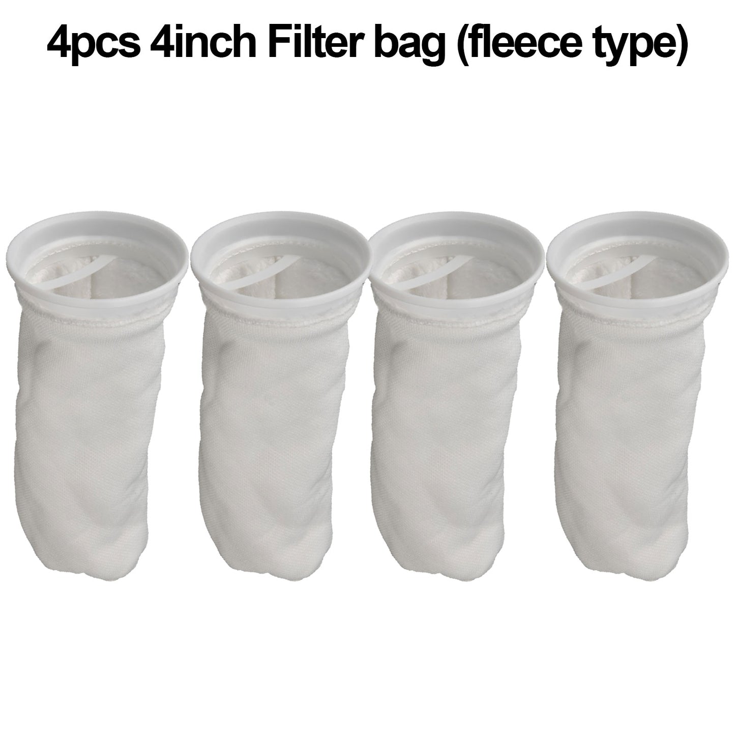 4/8 PCS 4 Inch Ring Filter Sock, Filter Sock Mesh Bag for Extra Fine Aquarium Filter Bag