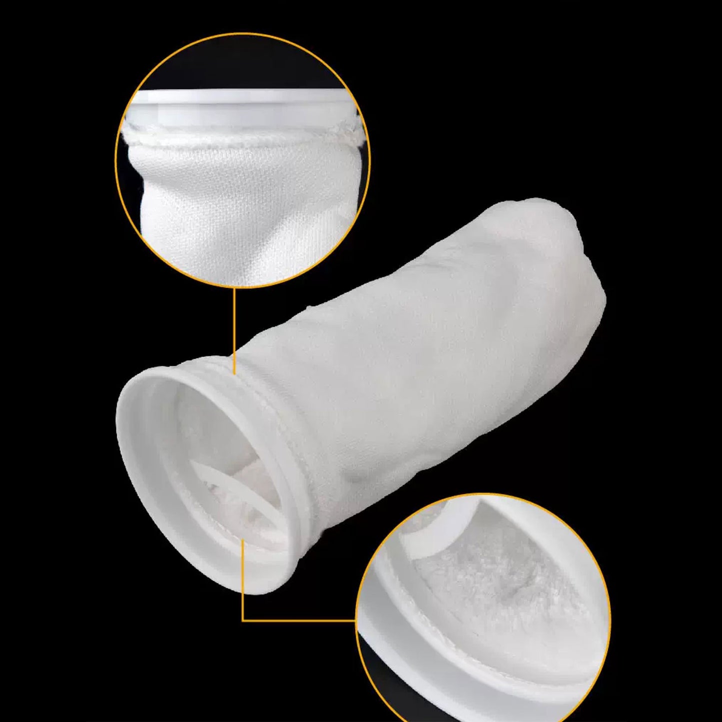 4/8 PCS 4 Inch Ring Filter Sock, Filter Sock Mesh Bag for Extra Fine Aquarium Filter Bag