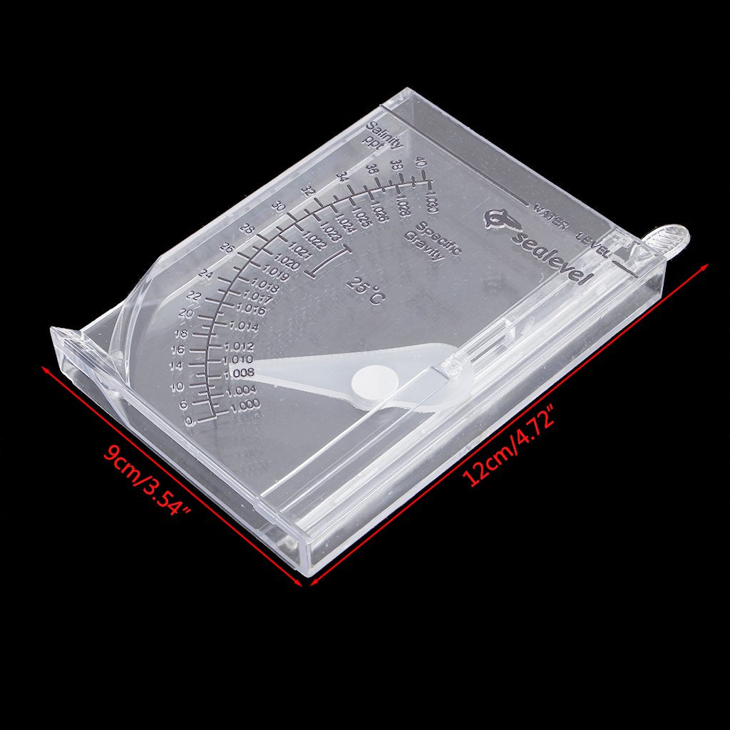 Accurate Hydrometer Salinity Meter, Seawater Hydrometer Accurate Hydrometer Salt Water Salinity Meter for Aquarium Fish Tank