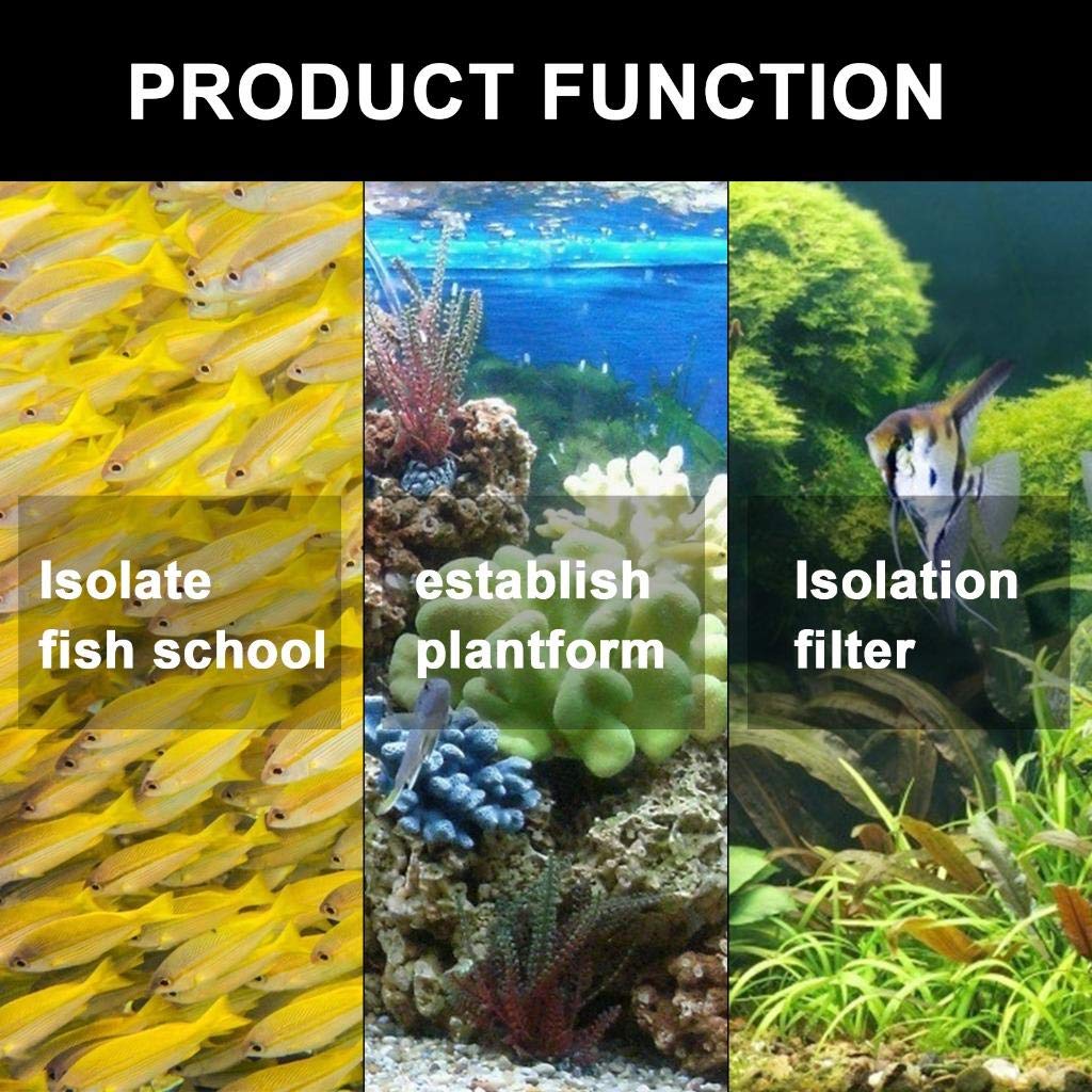 4/8/12PCS Aquarium Grid Plastic, Fish Tank Divider, Egg Crate for DIY Filtration and Bottom Protection in Aquascaping