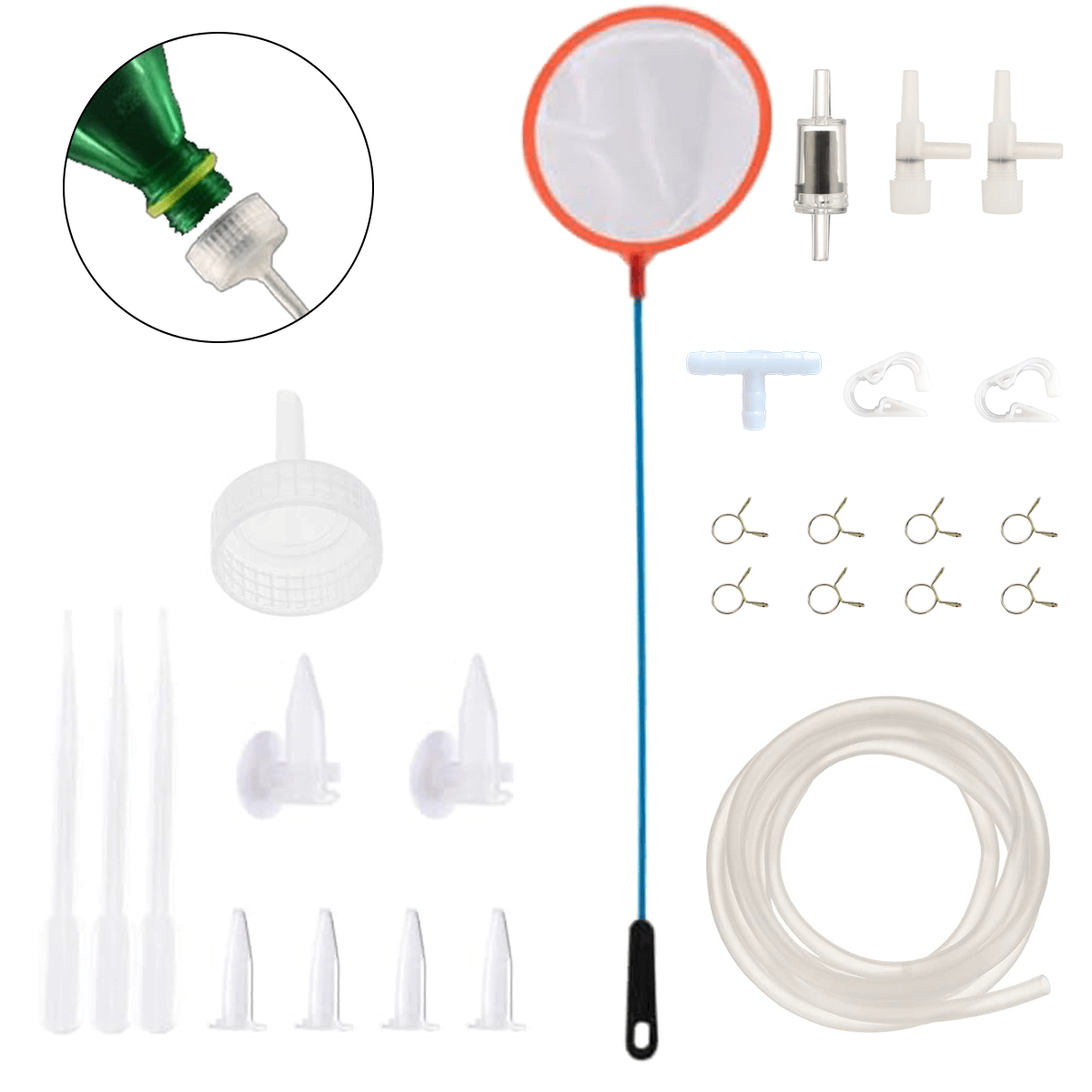 DIY Brine Shrimp Hatchery Kit - Soda Bottle Adapter for Artemia Eggs