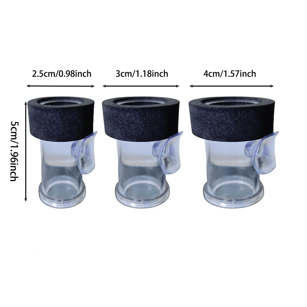 4PCS Acrylic Brine Shrimp Feeding Cups with 80 Mesh Net – Semi-Automatic Feeder Rings for Guppy, Betta, and Fish Fry – For Fresh or Frozen Baby Brine Shrimp