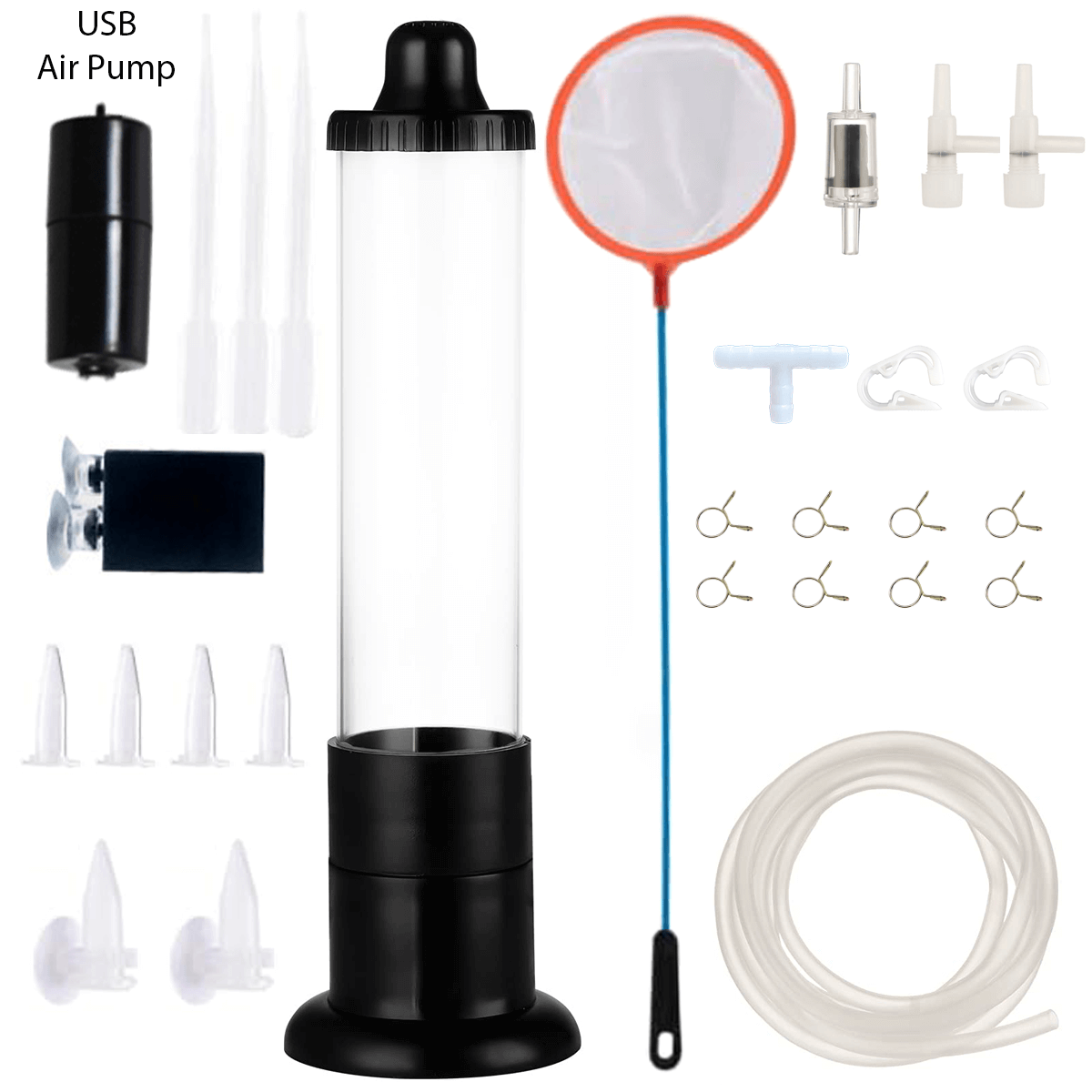 Upgraded 2.0 Brine Shrimp Hatchery Kit - Indoor/Outdoor Aquarium Artemia Incubator for Live Fish & Shrimp Food | Easy Hatching Tool