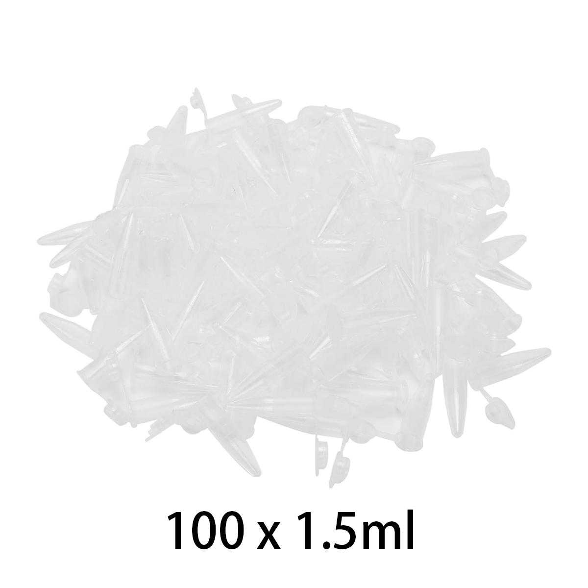 100/500pcs x 1.5ml Clear Conical Brine Shrimp Collection Tubes – for Brine Shrimp Hatchery, Freezing & Storage