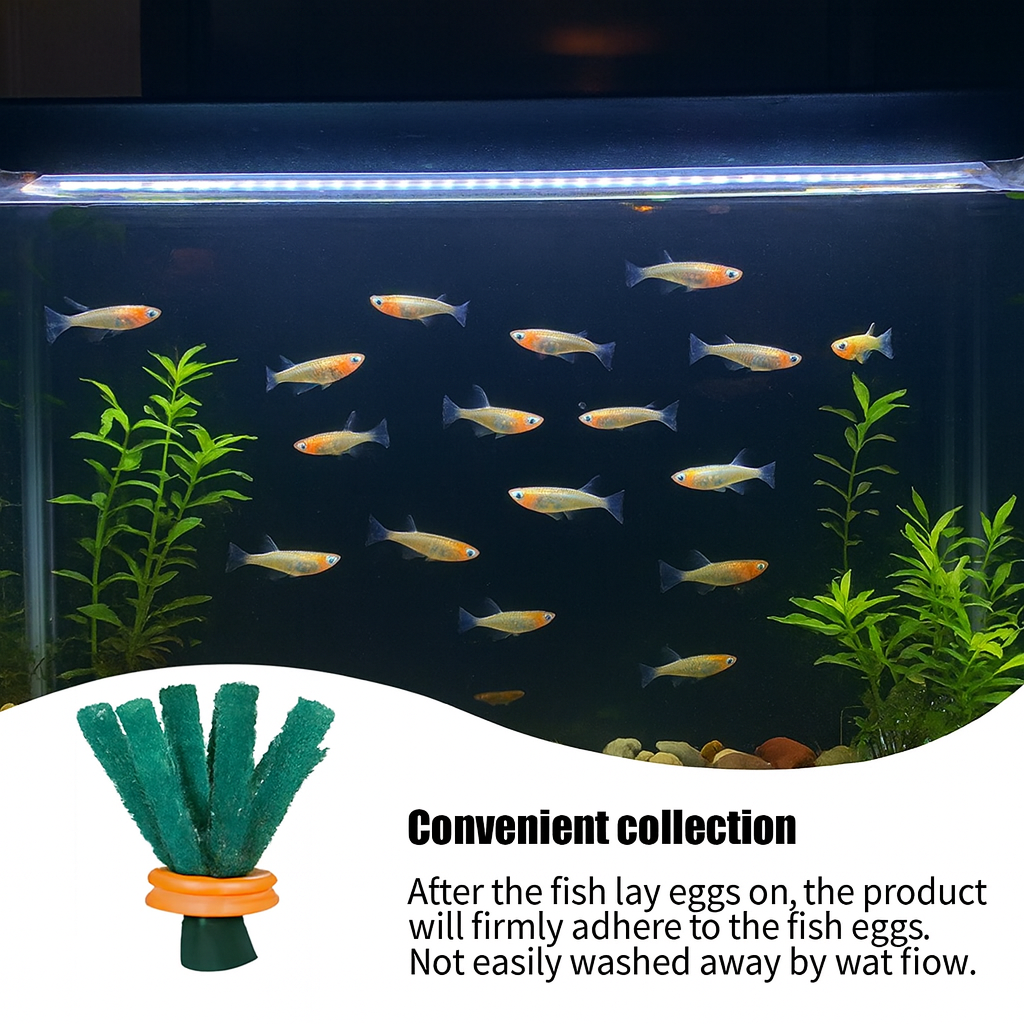 5/10PCS Spawning Mop, Floating Egg Collector for Medaka Breeding Spawning Fish and Fry Shelter, Ricefish Egg Collector