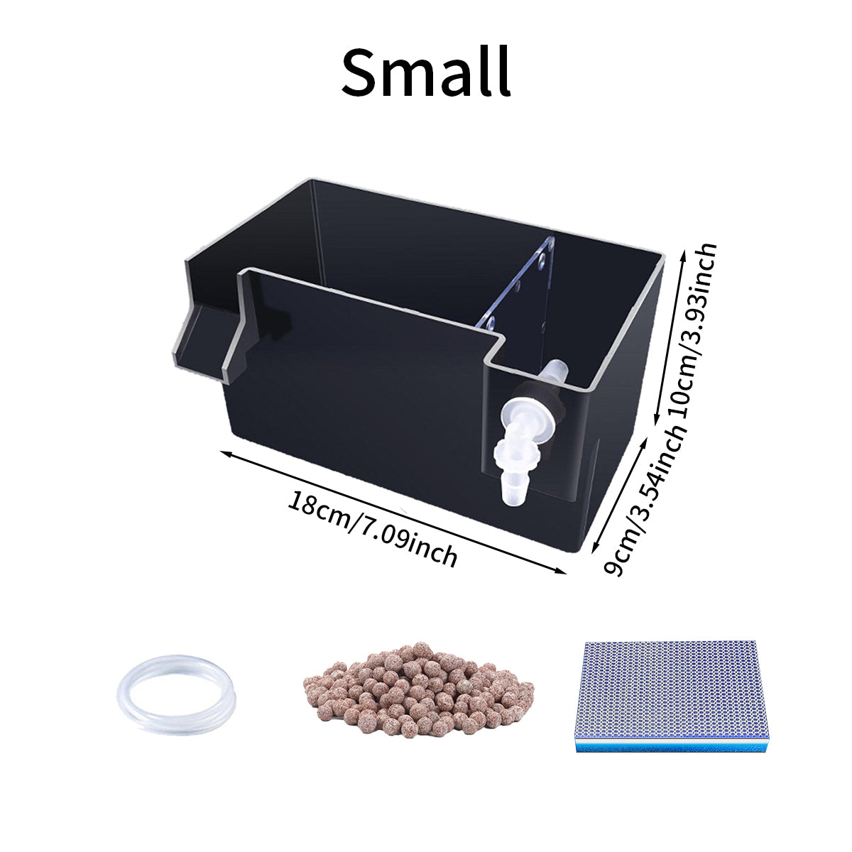 External Wall-Mounted Fish Tank Filter for Aquarium, Pump Not Included, 3-in-1 Waterfall Filtration Drip Box, Efficient Filtration System, Suitable for Small and Medium Aquariums