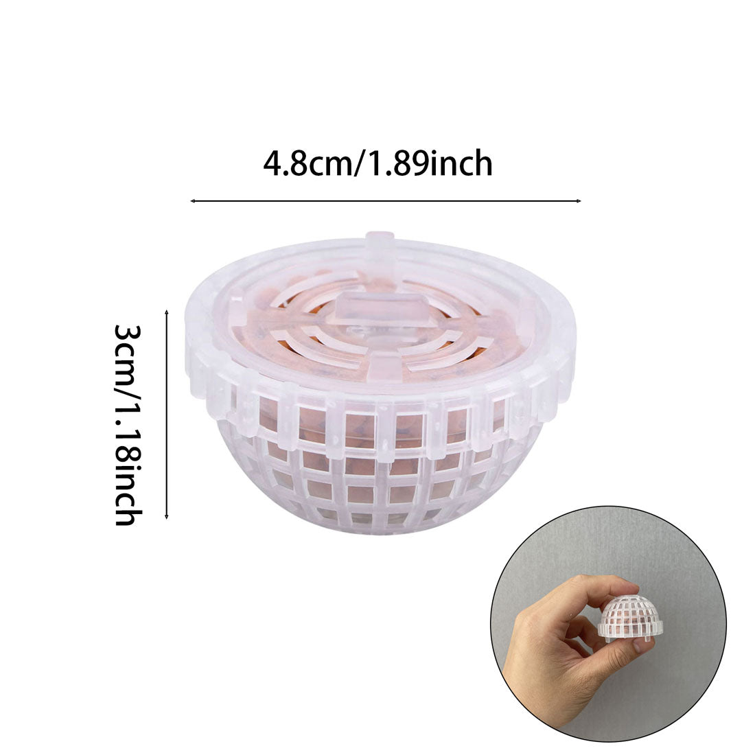 3 PCS Aquarium Moss Ball Holder Professional Aquarium Plant Holder Plastic Moss Ball Fish Tank Plant Holder with Filter Stone for Fish Tank Accessories