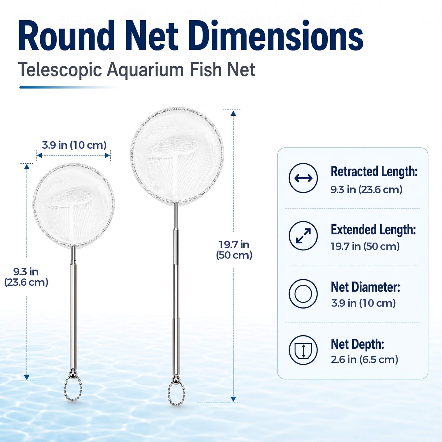 BaoZqua 2 Pack Small Aquarium Fish Net, Shrimp & Betta Net for Fish Tanks