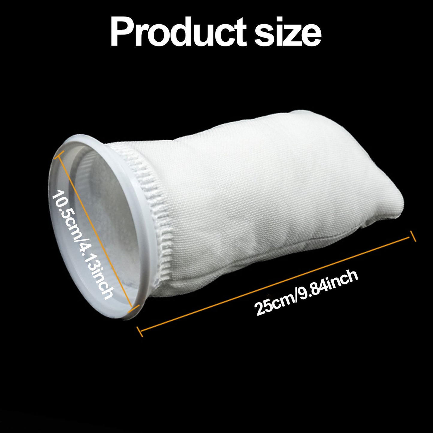 4/8 PCS 4 Inch Ring Filter Sock, Filter Sock Mesh Bag for Extra Fine Aquarium Filter Bag