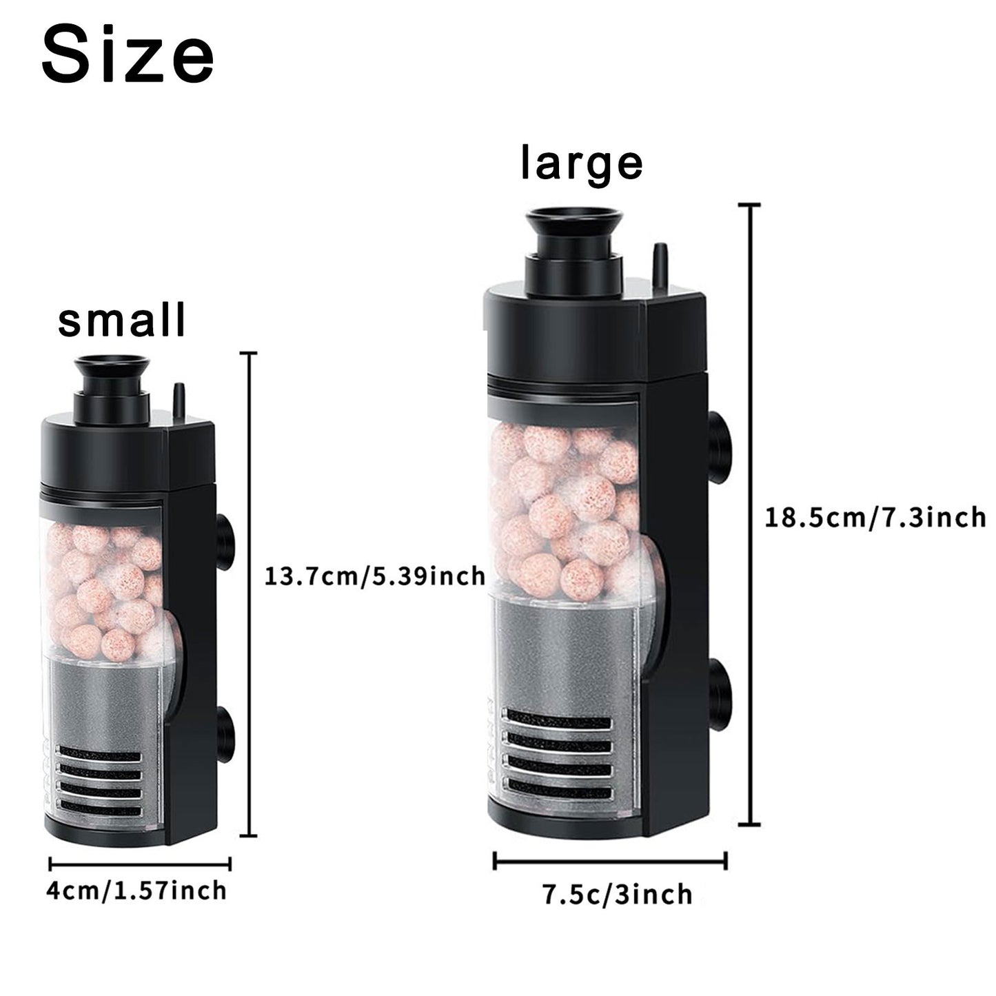 Aquarium Sponge Filter, Ultra Quiet for Betta Shrimp Fish Tank Filter 5-20 Gal