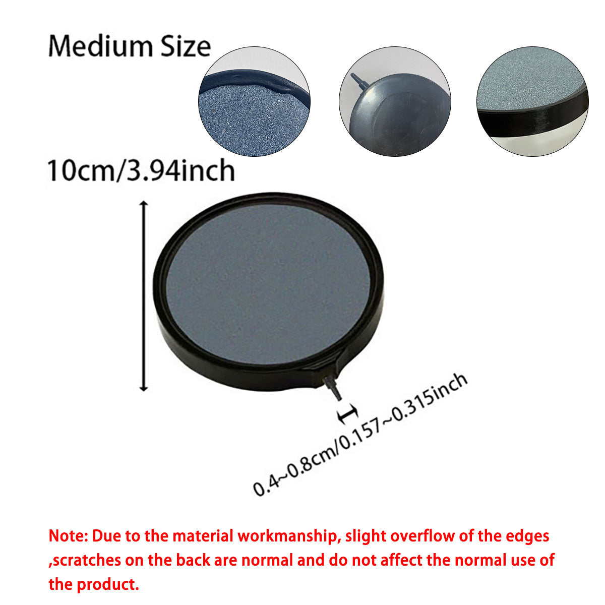Aquarium Air Stone, Fish Tank Bubbler Stone with Even and quiet, Air Bubbler