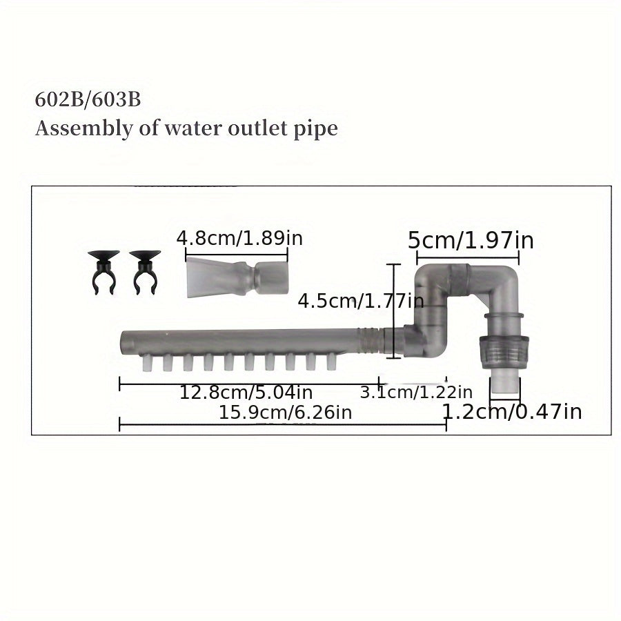 Fish Tank Filter Tube Aquarium External Canister Filter Water Inflow Outflow Tube