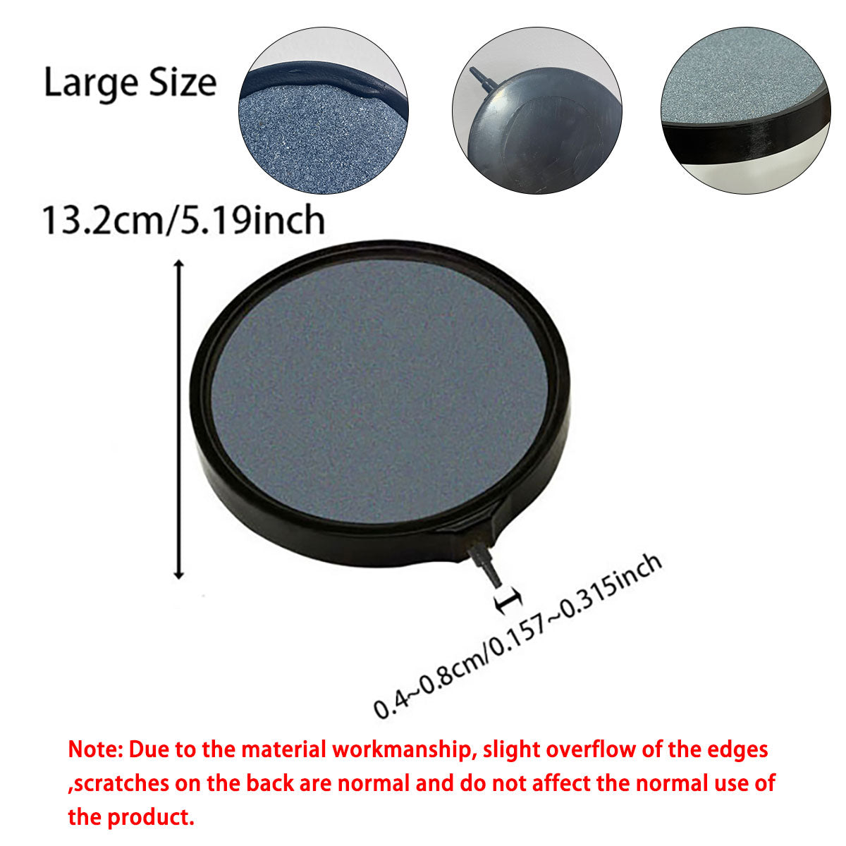 Aquarium Air Stone, Fish Tank Bubbler Stone with Even and quiet, Air Bubbler