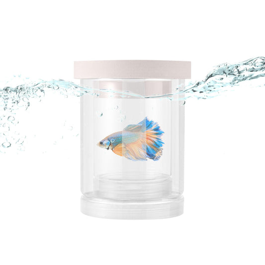 Floating breeding box with EVA ring sitting at water surface