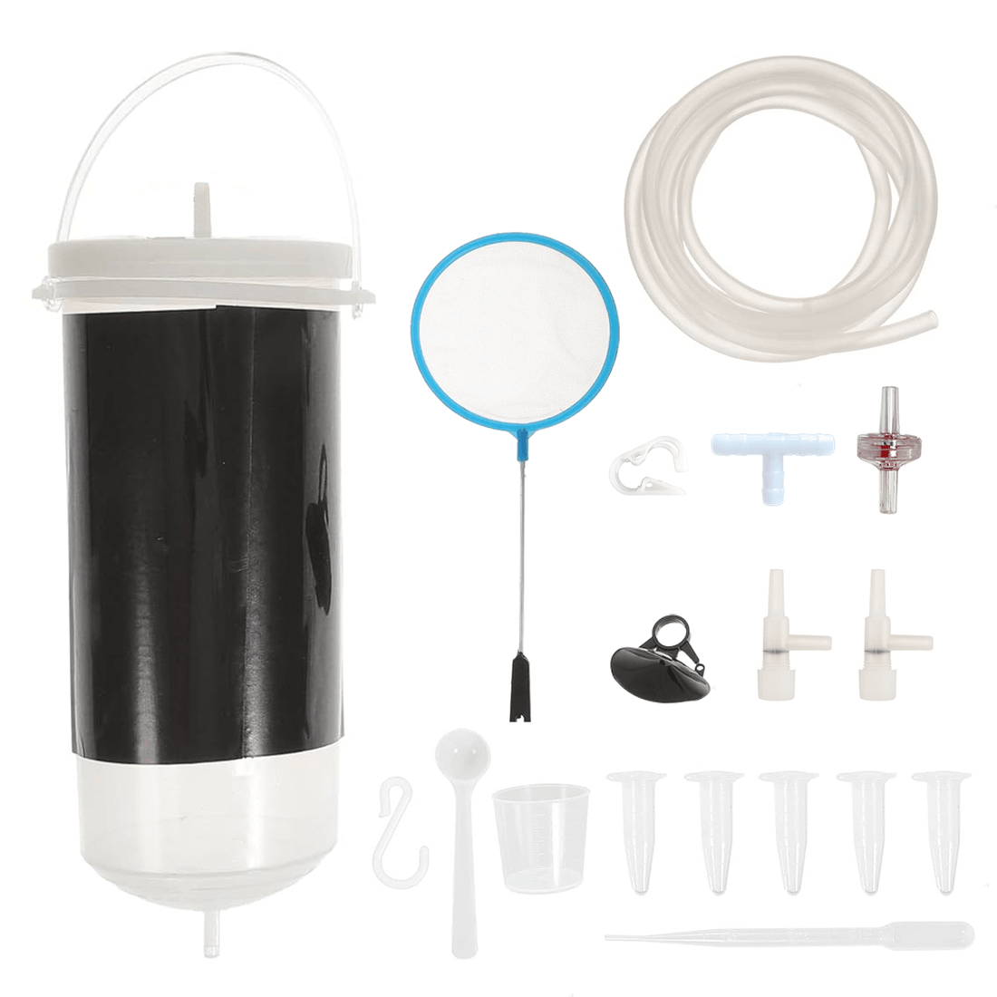 1200ml brine shrimp hatchery sitting next to a 500ml DIY bottle