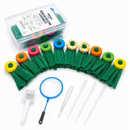 BaoZqua Medaka Spawning Mop Kit, 10 Floating Egg Collectors with Hatch Box