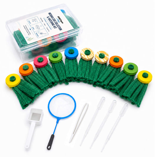 BaoZqua Medaka Spawning Mop Kit, 10 Floating Egg Collectors with Hatch Box