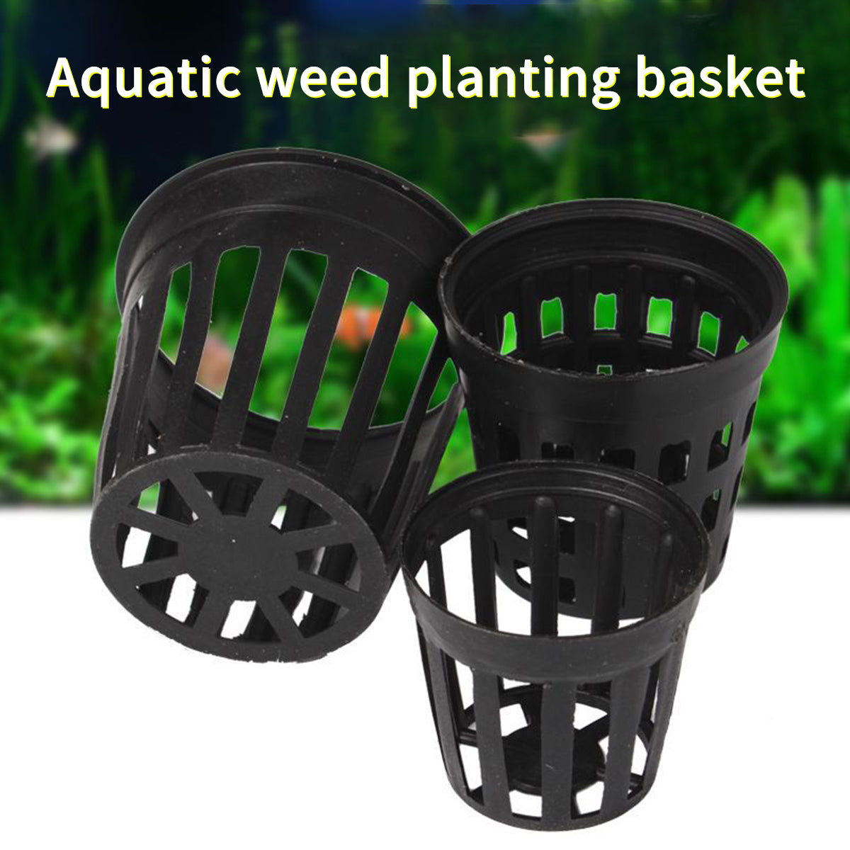 50PCS Small Net Pots for Hydroponics 1.38-1.77 INCH, Hydroponics Supplies, Suitable for Aquarium Tank, Garden, Fish Tank Aquaponic Plant