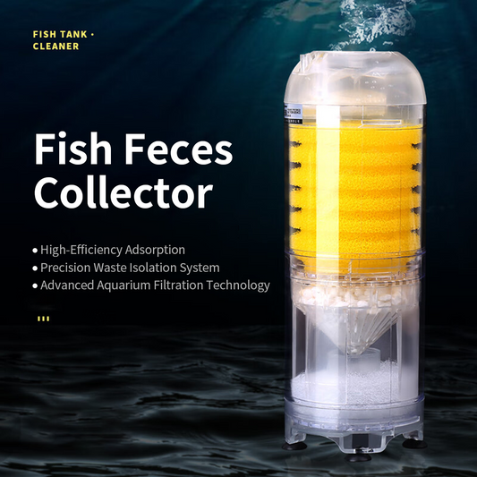 Aquarium 3 in 1 Bio Sponge Filter for Fish Tank, Suitable for About 20-60 Gallon Fish Tank, for Freshwater Saltwater, Betta Fry Shrimp Guppy and Small Fish, Fish Feces Collector