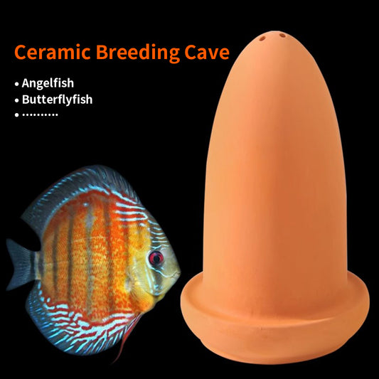 Aquarium Fish Breeding Cone Spawning Slate for Fish Tank, Ceramic Breeding Slate for Anglefish,Plecos, Smooth Spawning Surface for Egg Laying, Angelfish Breeding Slate, Aquarium Accessories, Aquarium Breeding Hatching Incubator Box