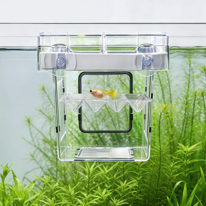 BaoZqua Aquarium Breeder Box for Fish Tank, 316 Stainless Mesh Fry Nursery