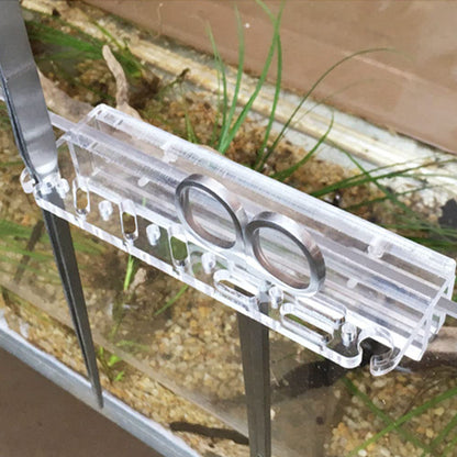 Aquarium Tool Holder Transparent Organizer Aquatic Plants Fish Tackle Storage Rack