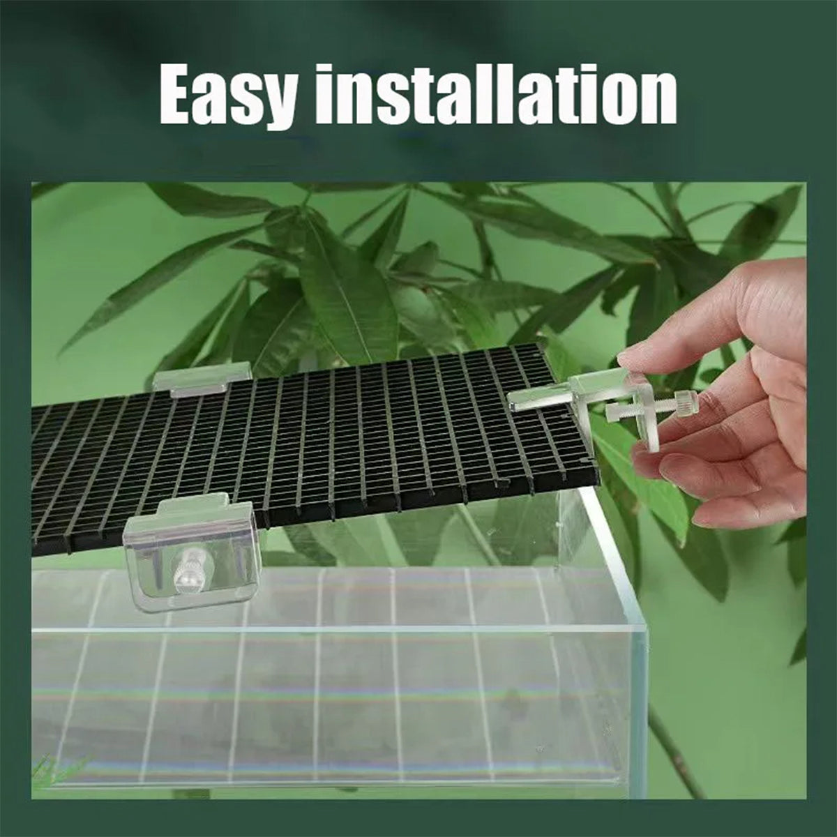 6pcs Transparent Tray Support Frame Partition Frame, Aquarium Lid Clips Suitable for Plastic Dividers and DIY Anti-Jump