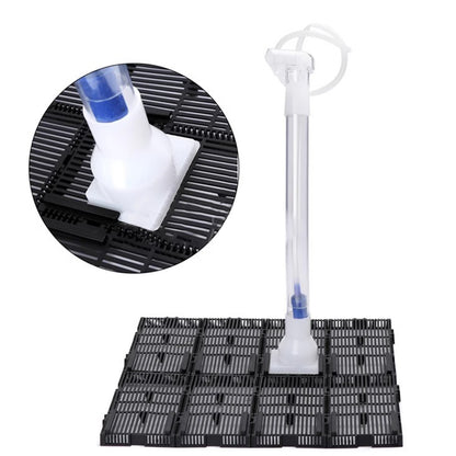 Aquarium Bottom Grid with Oxygen Filtration System, PVC Sand Gravel Filter Board