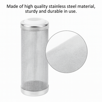 2PCS Aquarium Filter Intake Guard, Stainless Steel Mesh Inflow Aquarium Filter Guard Intake Cover for Shrimp and Fish, Water Inlet Protector 12/16MM