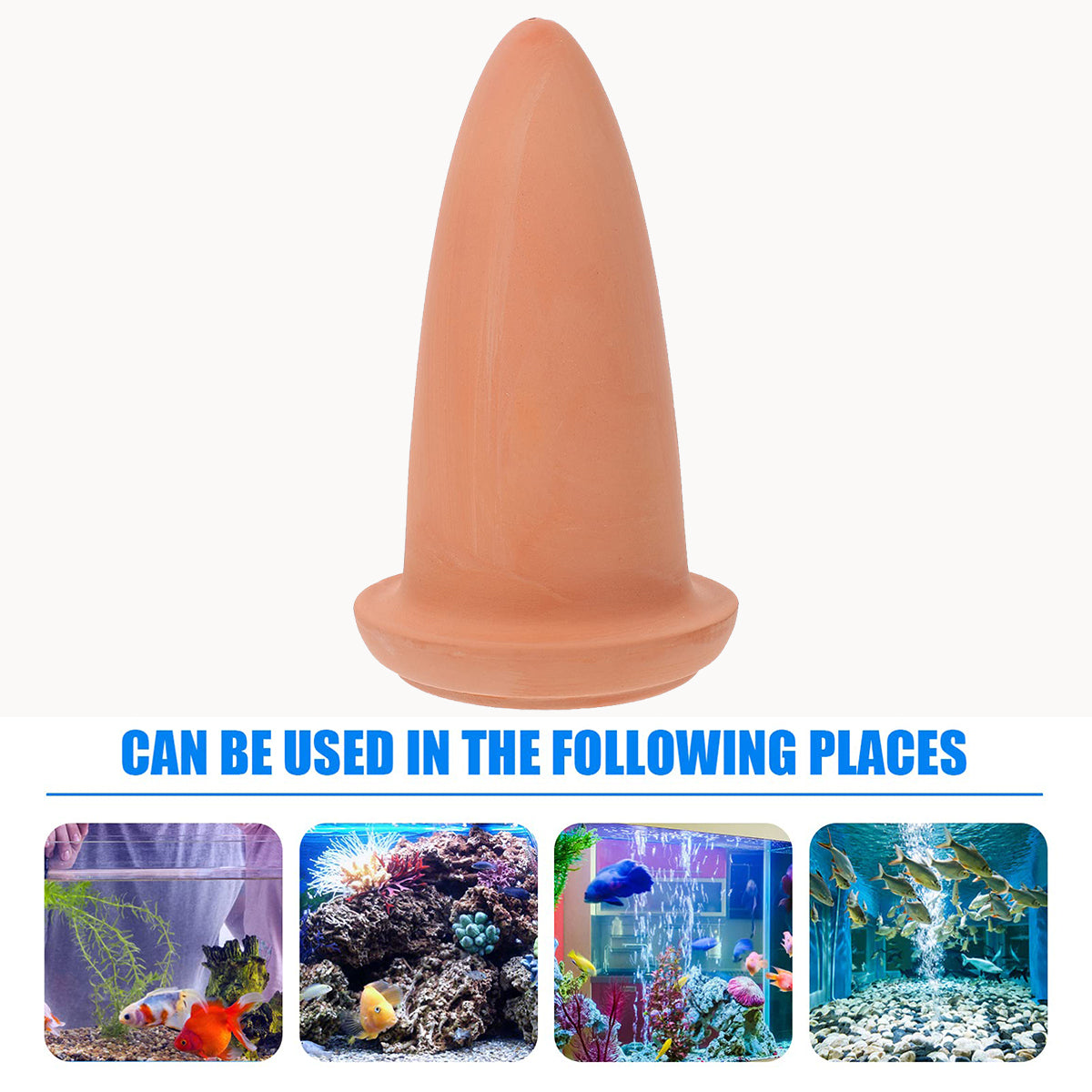 Aquarium Fish Breeding Cone Spawning Slate for Fish Tank, Ceramic Breeding Slate for Anglefish,Plecos, Smooth Spawning Surface for Egg Laying, Angelfish Breeding Slate, Aquarium Accessories, Aquarium Breeding Hatching Incubator Box