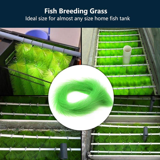 Fish Breeding Grass Spawning Mops for Fish Fish Babies Shelter Fry Fish Hideout