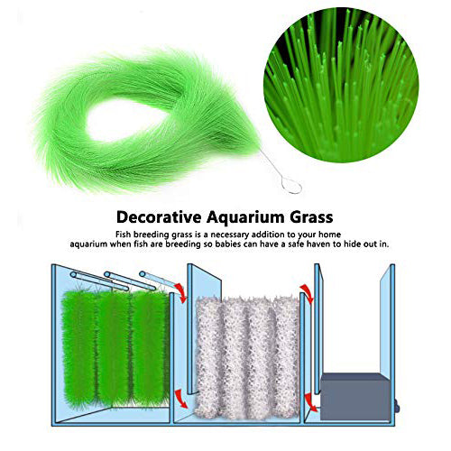 Fish Breeding Grass Spawning Mops for Fish Fish Babies Shelter Fry Fish Hideout