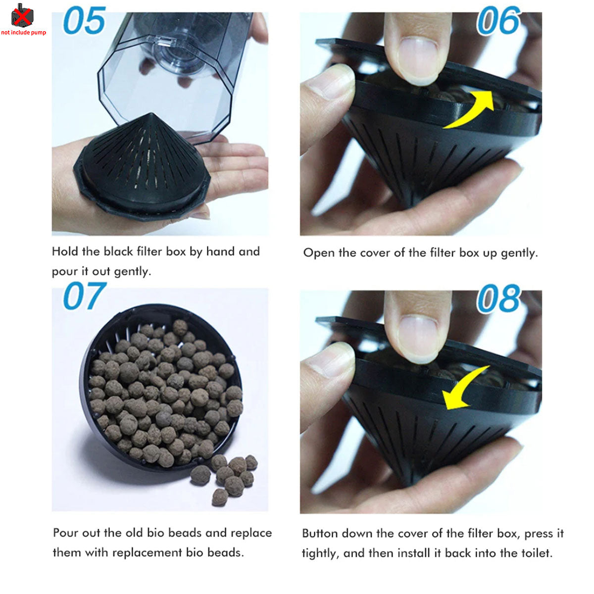 Aquarium Filter for Fish Tank, Automatic Fish Tank Suction Filter, Aquarium Accessories for Fish Tank(Air Pumps not Included)
