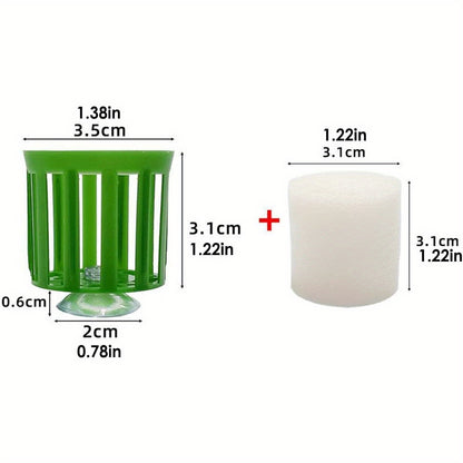 Aquarium Plant Rings Aquatic Plant Fixing Ring with Suction Cup Plant Weight Pot