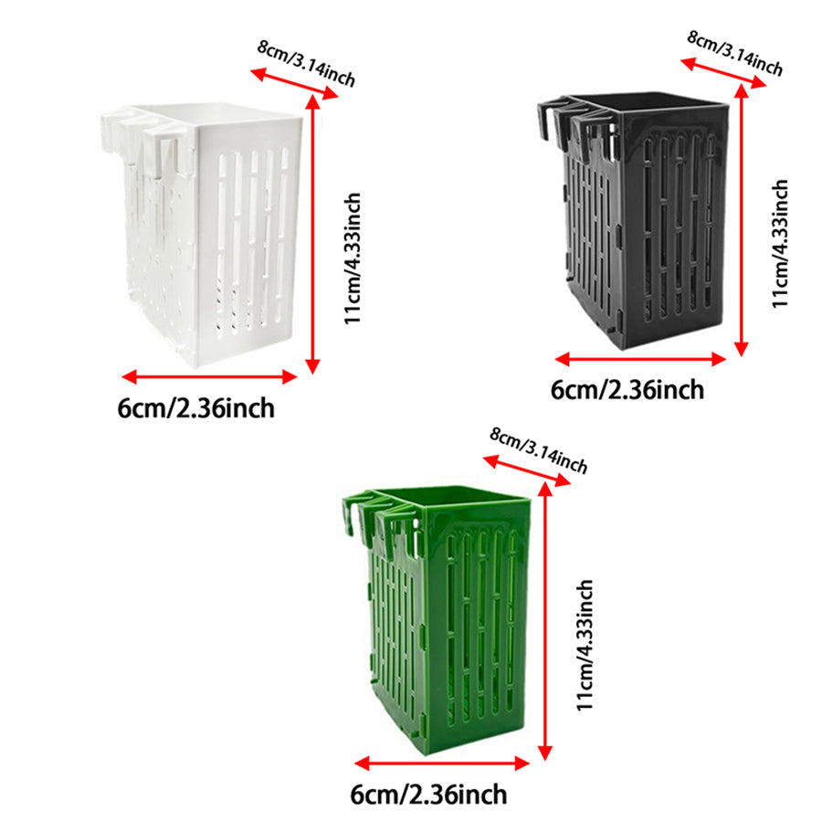 Fish Tank Plant Plastic Hydroponic Basket, Aquarium Plant Stand, Hanging Aquatic Plant Holder Pot, Aquarium Aquascape Decorations for Aquarium or Fish Tank Aquaponics and Hydroponic Plants, with Hooks Can Be Hung on the Edge of the Tank