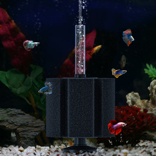 Aquarium Large Bio Sponge Filter Quiet Betta Fry Shrimp and Small Fish Foam Filter for Fish Tank up to 60 Gallon