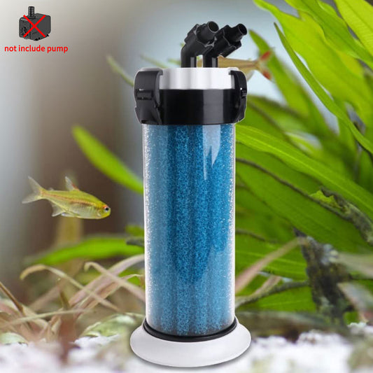 Aquarium External Filter Barrel with Non-Powered for Fish Tank, Pre-Filter Barrel, Suitable for Both Fresh Water and Sea Tanks, Aquarium Accessories