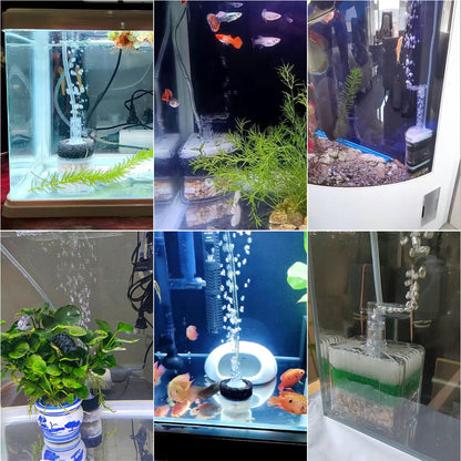 Aquarium Corner Sponge Filter,Bio Foam Filter with Natural Stone Gravels and Ceramic Rings for Fish Tank (Air Pump Not Included)