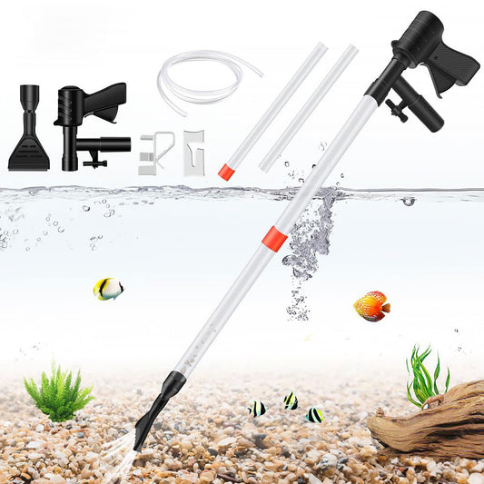 Aquarium Gravel Cleaner Vacuum, Water Changer and Sand Cleaner Kit for Fish Tank