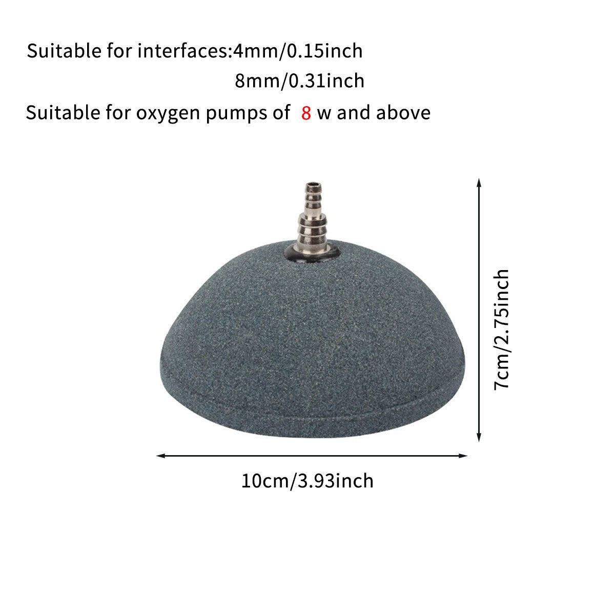 Aquarium Bubble Disk for Fish Tank, High-Temperature Sintered Oxygenator, Easy to Clean